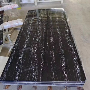 แผ่นพีวีซีติดผนังลายหินอ่อนรูปทรงเรขาคณิตสมัยใหม่แผ่นกันยูวีแบบมีกาวในตัวกันน้ำกันไฟสำหรับตกแต่งภายในห้องโถงจัดหาในประเทศจีน - Product Image 6