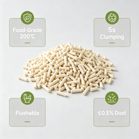 Litière pour chat au tofu, directement de l'usine, personnalisation flexible, marque privée, chaîne d'approvisionnement commerciale pour les détaillants européens