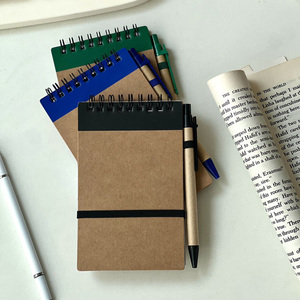 Custom-made Vintage Cowhide Coil <strong>Notebooks</strong> Wholesale of Simple Horizontal <strong>Line</strong> <strong>Notebooks</strong> with Pens Thickened Student <strong>Diaries</strong> - Product Image 1