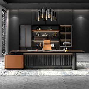 Custom Boss Office Desk Manager Computer <b>Table</b> Luxury Modern Office Furniture L Shape Ceo Executive Office Desk - Product Image 1