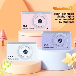 กล้องดิจิตอลสำหรับเด็ก 50.0MP แบบพกพาความละเอียดสูง หน้าจอ 2.0 นิ้ว กล้องวิดีโอฟูลเอชดีสำหรับเด็กอายุ 7-9 ปี - Product Image 1