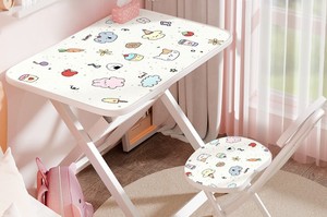 Nhỏ di chuyển đơn giản trẻ em sinh viên cho thuê ký túc xá nhà phòng ngủ đầu giường Bàn học có thể điều chỉnh chiều cao Bàn máy tính văn phòng - Product Image 4