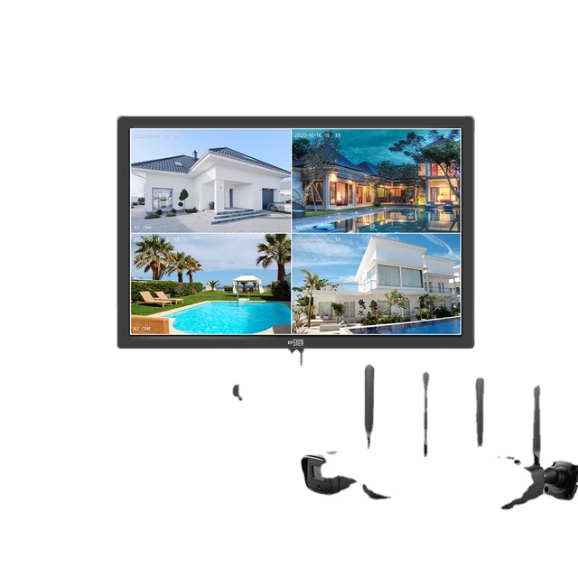 8ch Security System with 7" LCD Monitor Cctv Camera Wifi Ip Camera Wifi Nvr Wireless Kit