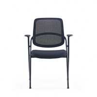 Chaise empilable commerciale en gros, chaise de bureau à dossier en maille respirante pour événements, salles de formation et grandes salles