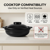 Casseroles en céramique – Qualité professionnelle, résistantes aux hautes températures, design moderne et minimaliste pour cuisinières à gaz et flammes nues, peu profondes