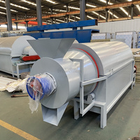 Séchoir à tambour rotatif à séchage rapide 3KW Séchoir rotatif chauffé électriquement de grande capacité pour granulés de biomasse de sciure de bois