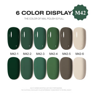 AILANUO prix d'usine pigment de haute qualité vernis à ongles en gel de résine naturelle lampe UV LED Gel 6 couleurs OEM logo de marque privée personnalisé - Product Image 2