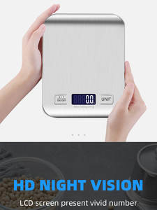CX2012 Hochgenaue 5kg rostfreie digitale Küchen waage Beliebte intelligente Lebensmittel waage mit Batteries trom zur Gewichts messung - Product Image 4