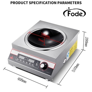 Portable 5000W Single Burner IH Induction Crystal Plate Wok Cooker <b>Stove</b> Smart Plastic Kitchen Household Hotel Use Countertop in - Product Image 2