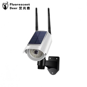 Fluorescent Deer Solar CCTV <b>Camera</b> <b>Wireless</b> <b>Outdoor</b> <b>Security</b> With Led Night Vision Cloud Storage Wall Mount - Product Image 1