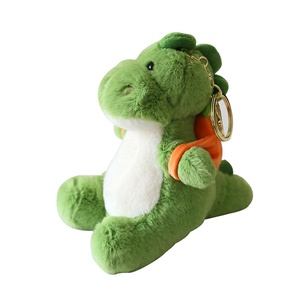 Simpatico portachiavi in peluche con bambola di drago di fuga <span class=keywords><strong>piccolo</strong></span> dinosauro animale di pezza con riempimento PP zaino di frutta ornamento per - Product Image 5