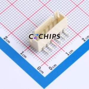 HCZZ0139-6 Wire-to-Board Pin Header Bent Lead Through Hole,P=2.54mm Connector 1x6P 2.5mm Right Angle Insert XH - Product Image 1