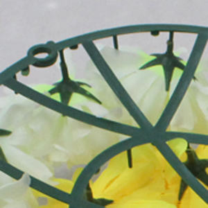 <span class=keywords><strong>Flores</strong></span> de imitación artificiales, guirnalda funeraria de 45cm, con forma de corazón - Product Image 3