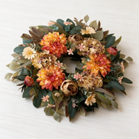 Couronne de fleurs préservées faites à la main, rose éternelle naturelle pour la décoration de la maison, décoration murale de luxe, mariage, Saint-Valentin, remise de diplôme