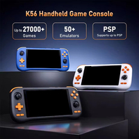 Console de Jeu Portable K56 Android 14 Open Source 5,5 Pouces Rétro avec Manette Joystick – Idéale pour les Cadeaux d'Enfants