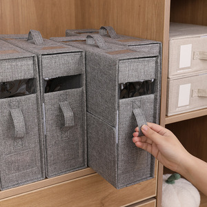 Ga Trải Giường hộp lưu trữ có thể gập lại di động tủ quần áo phòng ngủ Quilt Bìa sắp xếp vải giường bốn mảnh lưu trữ - Product Image 3