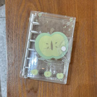 Original design personnalisé été frais flocon de neige dessin animé cochon A7 classeur kpop fille coeur livre de collecte