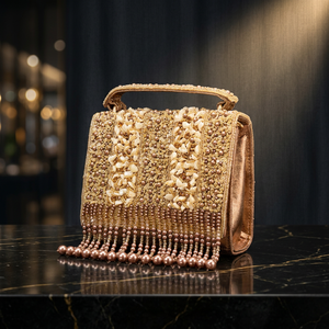 Pochette élégante en cuir véritable, fabriquée à la main en Inde, pour femmes, avec bandoulière amovible, fermeture éclair étanche, grande capacité - Product Image 6
