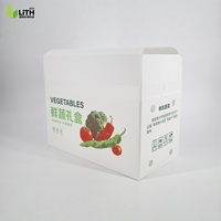 Boîte en plastique ondulé PP pliable et empilable, impression personnalisée, qualité alimentaire, pour l'emballage des asperges, des raisins, des tomates, des brocolis et des légumes