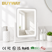 Espejo LED Inteligente con Tira de Luz, Altavoz Bluetooth, Táctil, Regulable, Recargable Tipo-C, para Transmisión en Vivo, Espejo de Vanidad para Hotel, Venta al por Mayor