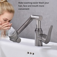 Mitigeur thermostatique robinet de lavabo chaud et froid Poignée de montage sur pont Robinet de lavabo à capteur Robinet de salle de bain
