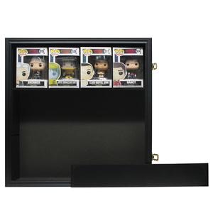 Vitrine de figurines d'action en bois massif vitrine de figurines de jouets d'armoire de collection avec étagère amovible vitrine de figurines - Product Image 5