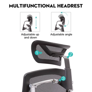 Mige Furniture Black Color Luxury All Mesh Lifting Reclining Swivel Modern Ergonomic <b>Desk</b> Boss Executive Office Chair - Product Image 4