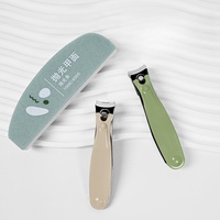 Set de Manicura y Pedicura con Logotipo Personalizado, Cortaúñas de Acero Inoxidable, Kit de Cortador de Uñas, Lima de Uñas Portátil con Punta Inclinada para Bebé