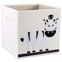 Boîtes de rangement rectangulaires pliables écologiques pour enfants - Étagères de rangement en tissu décoratives à motifs animaliers, pliables, excellentes pour l'organisation