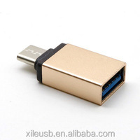 Nouvel adaptateur convertisseur Micro Type-C mâle vers USB 3.0 mâle avec gaine en PVC, charge rapide 3A pour appareil photo et ordinateur avec blindage tressé