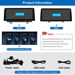 10.25 "/12.3" araba multimedya dokunmatik ekran BMW 5 serisi E60 E61 E63 E90 E91 E92 Wireless sistemi kablosuz Carplay Android oto - Product Image 5
