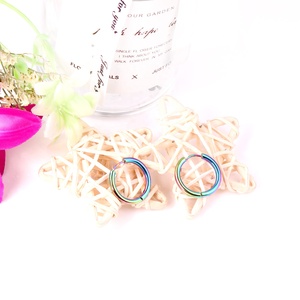 <span class=keywords><strong>Pendientes</strong></span> de moda de acero inoxidable antialérgico de joyería Ason, <span class=keywords><strong>pendientes</strong></span> de nuevo modelo, hermosos <span class=keywords><strong>pendientes</strong></span> de aro de colores para mujer - Product Image 5