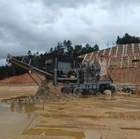 Concasseur mobile robuste 1200x1200 130-160 TPH pour le calcaire, le minerai et l'équipement d'aggregat