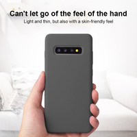 Coque en silicone de haute qualité, toucher doux et soyeux, coque arrière en silicone premium pour Samsung Galaxy S10 S10 Plus S22 S25