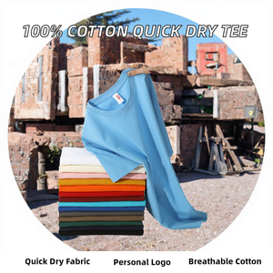 T-shirt pour homme 100% coton, col rond, manches courtes, coupe classique, couleur unie, jersey tricoté uni - Product Image 2
