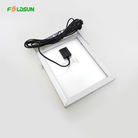 Module solaire monocristallin PERC FOLDSUN à haute conversion (22,6 %), verre à haute transmission, 6V 1W-100W, conception personnalisée OEM