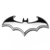 Vente en gros de badges et autocollants métalliques 3D personnalisés BAT Animal pour voiture, très demandés
