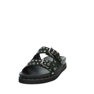 Ciabatta Nera da Donna Laura Biagiotti 9069, Sandalo Piatto - Product Image 6