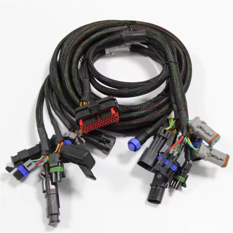 Custom Electronic Control Unit Harness Amphenol Cable Connector PVC Insulated Copper Conductor for Automotive Automobile Use