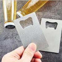 Ouvre-bouteille de carte vierge bon marché, avec logo gravé au laser