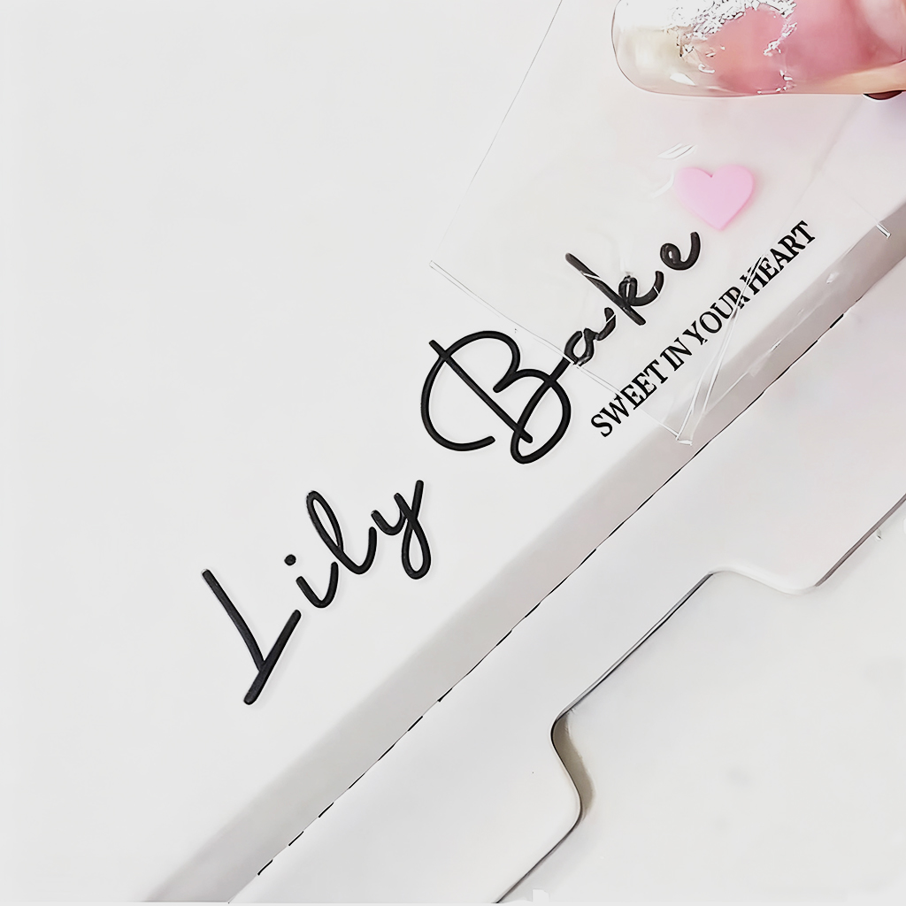 Custom Transparent PVC UV Sticker 3D Embossed Logo Strong Adhesive Cold Transfer Waterproof Plastic Bags Packaging Labels for