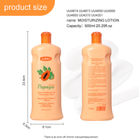 Lotion Corporelle Éclaircissante Papaye & Vitamine C – Puissant Éclaircisseur pour Taches Sombres sur Genoux, Sourcils et Peau Foncée – Crème Blanchissante pour Peaux Noires