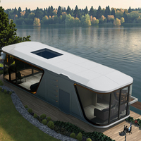 K7 Space Capsule Péniche Galère Design contemporain Panneau sandwich en acier rapide pour maison Bureau Hôtel Resort Chambre à coucher