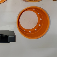 Orangefarbene Kunststoff-Filterringe und L-Halterung Kunststoff-Formteile für Ersatz und Reparatur