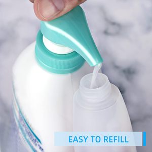 Vente en gros de flacons de shampooing pour enfants en plastique écologique réutilisable et moderne, 300 ml, avec distributeur à pression - Product Image 5