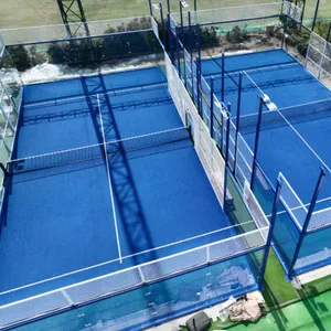 2023 Offre Spéciale facile à installer extérieur Panorama Padel Court Paddle Tennis pour Padel Tennis Training Padel Court