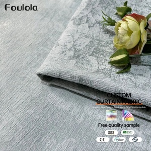 Nhà Máy Cung Cấp Chenille Cao Cấp Sang Trọng Loạt 95% Màn Rèm Jacquard Vải Với 2.8M Chiều Rộng Cách Âm Chức Năng - Product Image 1