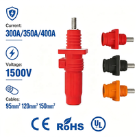 Connecteur de stockage d'énergie 300A 350A 400A DC traversant mur et panneau, borne de connexion rapide IP67 pour armoires de batteries à énergie nouvelle