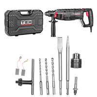 Marteau perforateur rotatif électrique TEH SDS-PLUS, 3.0J d'impact, 5500BPM, 0-900RPM, sans fil, bricolage, 220V, béton 26mm/acier 13mm/bois 30mm