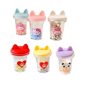 แก้วเรซิ่นรูปหูแมวน่ารักพร้อมลูกปัดหลากสีสำหรับทำเครื่องประดับ DIY ชุด 6 ชิ้น - Product Image 1